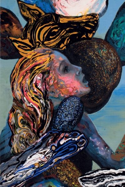 Sedem sestier I.-VII, akryl na plátne, 80x40cm