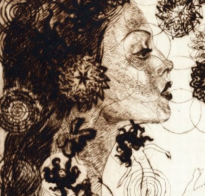 Cinquanta fiori, suchá ihla,28x14cm