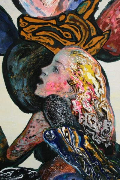 Sedem sestier I.-VII, akryl na plátne, 80x40cm