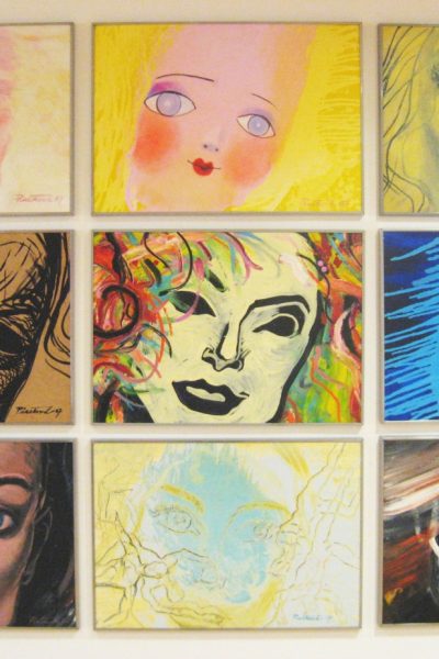 Chameleon, akryl a olej na sololite, 9x/ 50x70cm