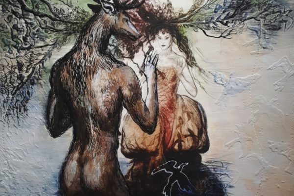 Návrat z lesa, Grafika a maľba na sololite