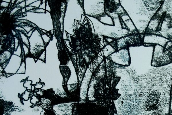 Začarovaný kruh, monotyp, detail